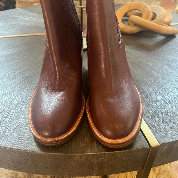 Marc Fisher LTD Leather or Suede Heeled Ankle Boots - Halida size 10 - Picture 3 of 5